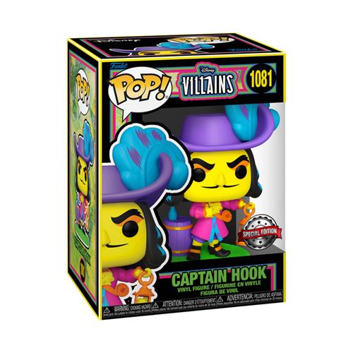DISNEY: VILLAINS - BLACK LIGHT - POP FUNKO VINYL FIGURE 1081 HOOK 9CM