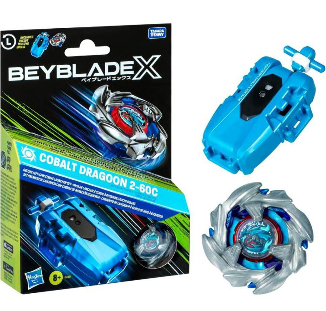 BEYBLADE-X - COBALT DRAGOON 2-60C - DELUXE LAUNCHER ROOSEVELT