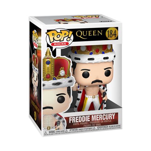 QUEEN - POP FUNKO VINYL FIGURE 184 FREDDIE MERCURY KING 9CM