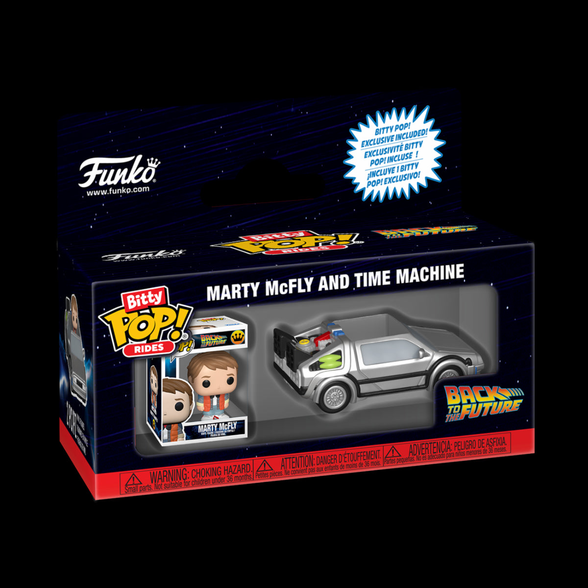85521 - BACK TO THE FUTURE - POP FUNKO BITTY RIDE VINYL FIGURE - TIME MACHINE