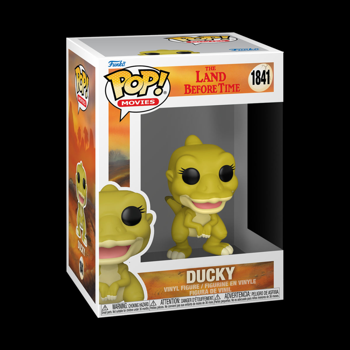 THE LAND BEFORE TIME - POP FUNKO SUPER VINYL FIGURE 1841 DUCKY 15CM