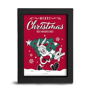 TGGKRA124 - LOONEY TUNES - BLACK KRAFT FRAME (15X20) - MERRY CHRISTMAS