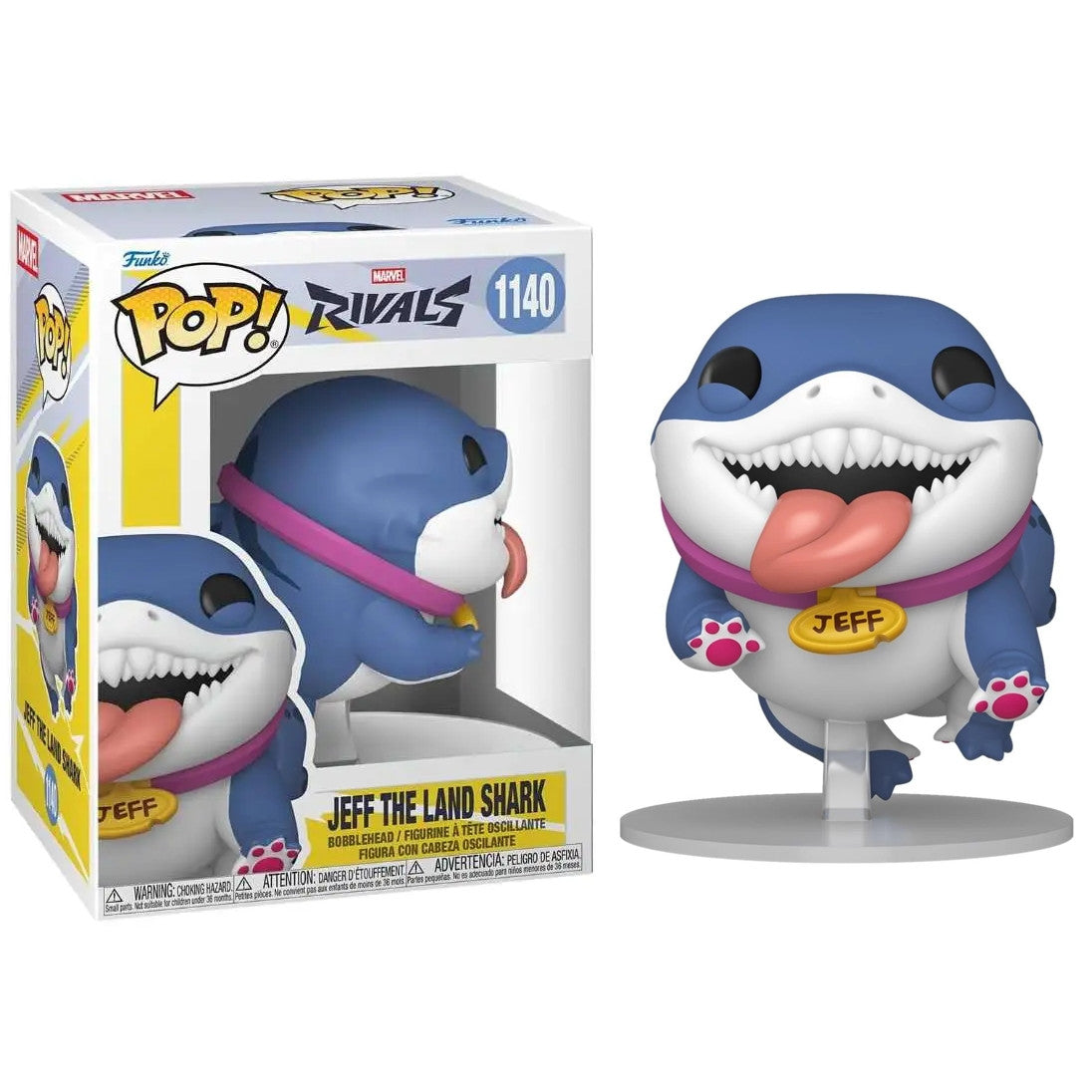 MARVEL: RIVALS - POP FUNKO VINYL FIGURE 1140 JEFF THE LAND SHARK 9CM