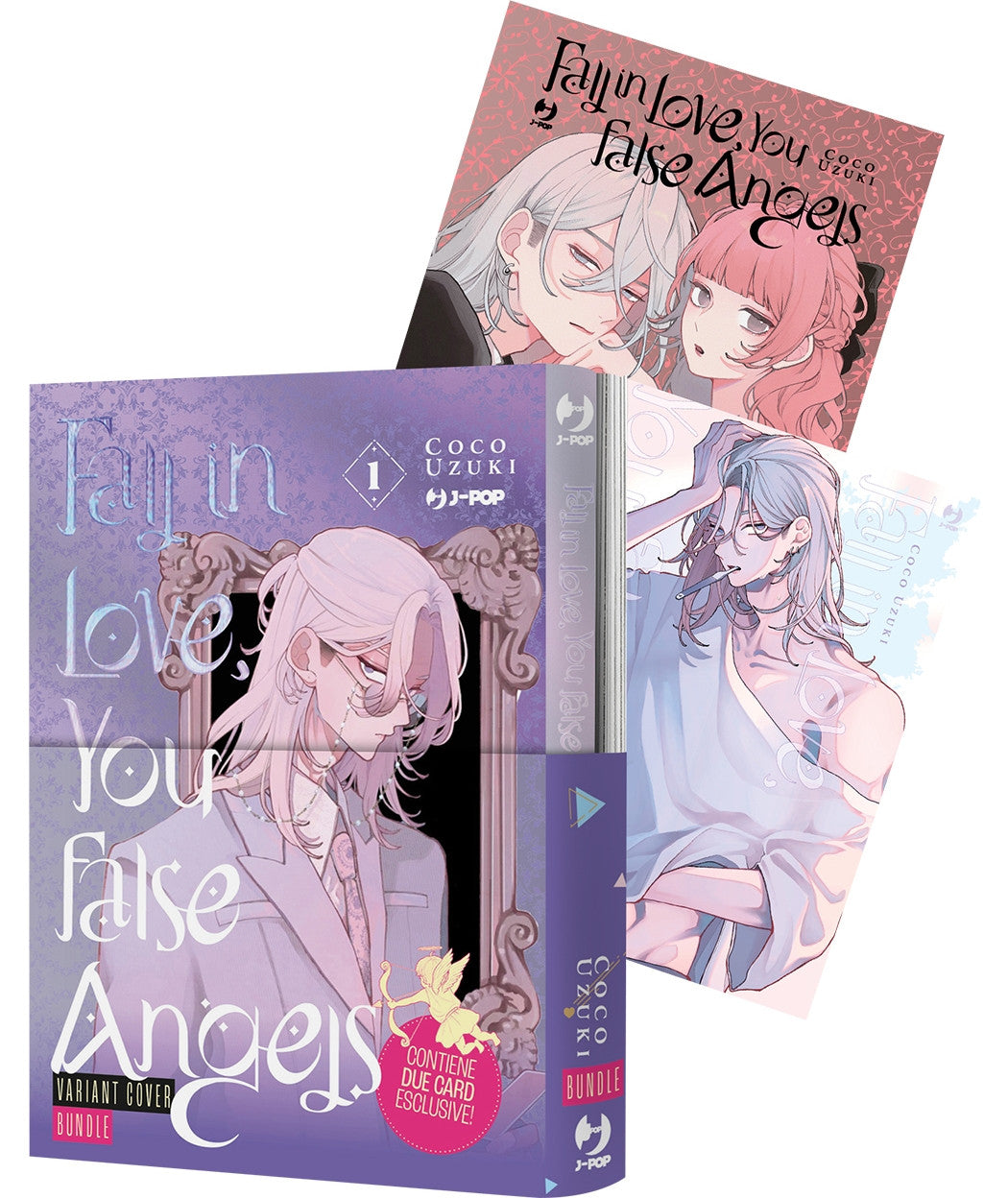 COCO UZUKI VARIANT COVER BUNDLE: FALL IN LOVE, YOU FALSE ANGELS VOL.1 VARIANT + FIRST KISS