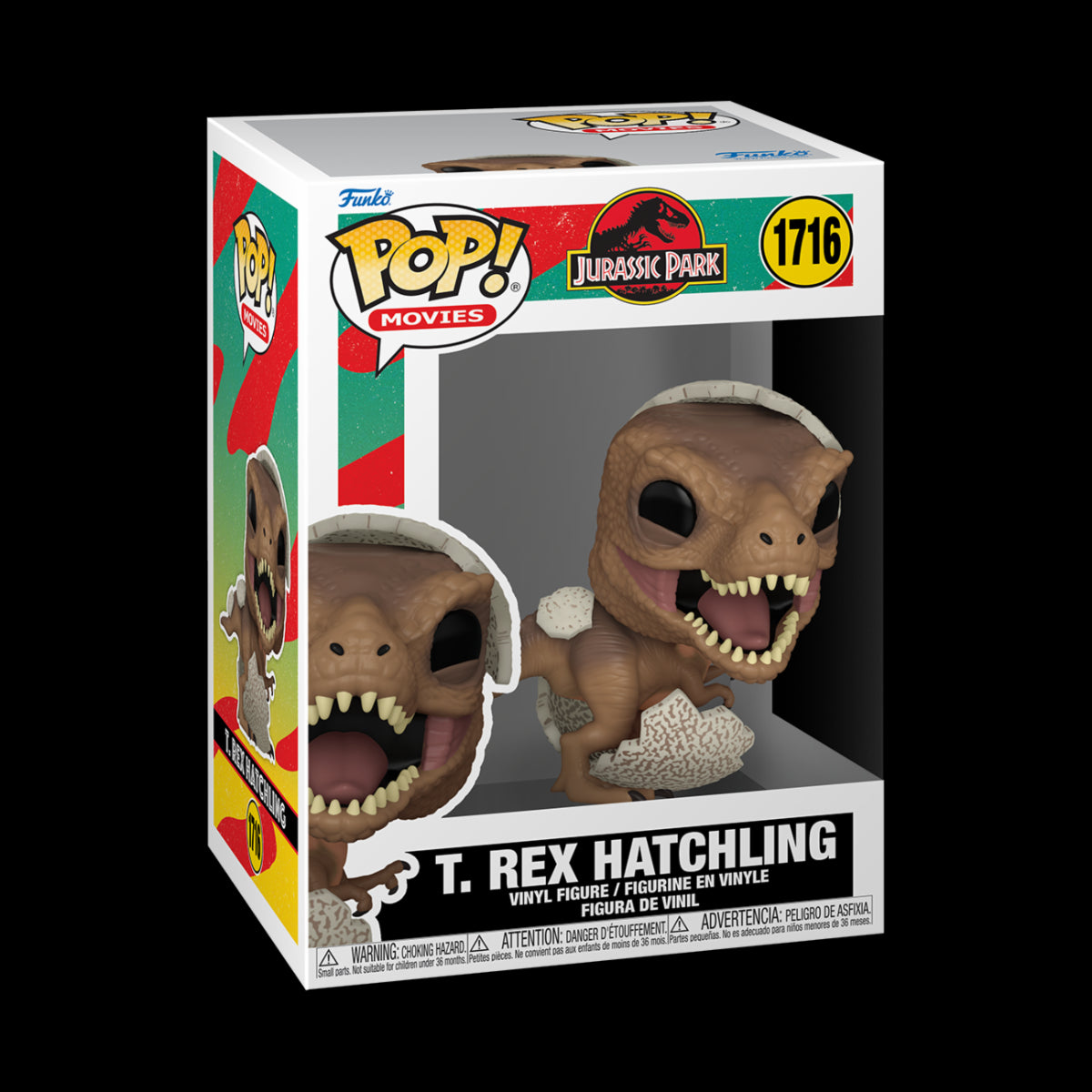 JURASSIC PARK - POP FUNKO VINYL FIGURE 1716 HATCHLING TYRANNOSAURUS REX 9CM