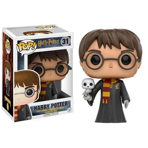 HARRY POTTER - POP FUNKO VINYL FIGURE 31 HARRY POTTER WITH EDWIGE 9CM