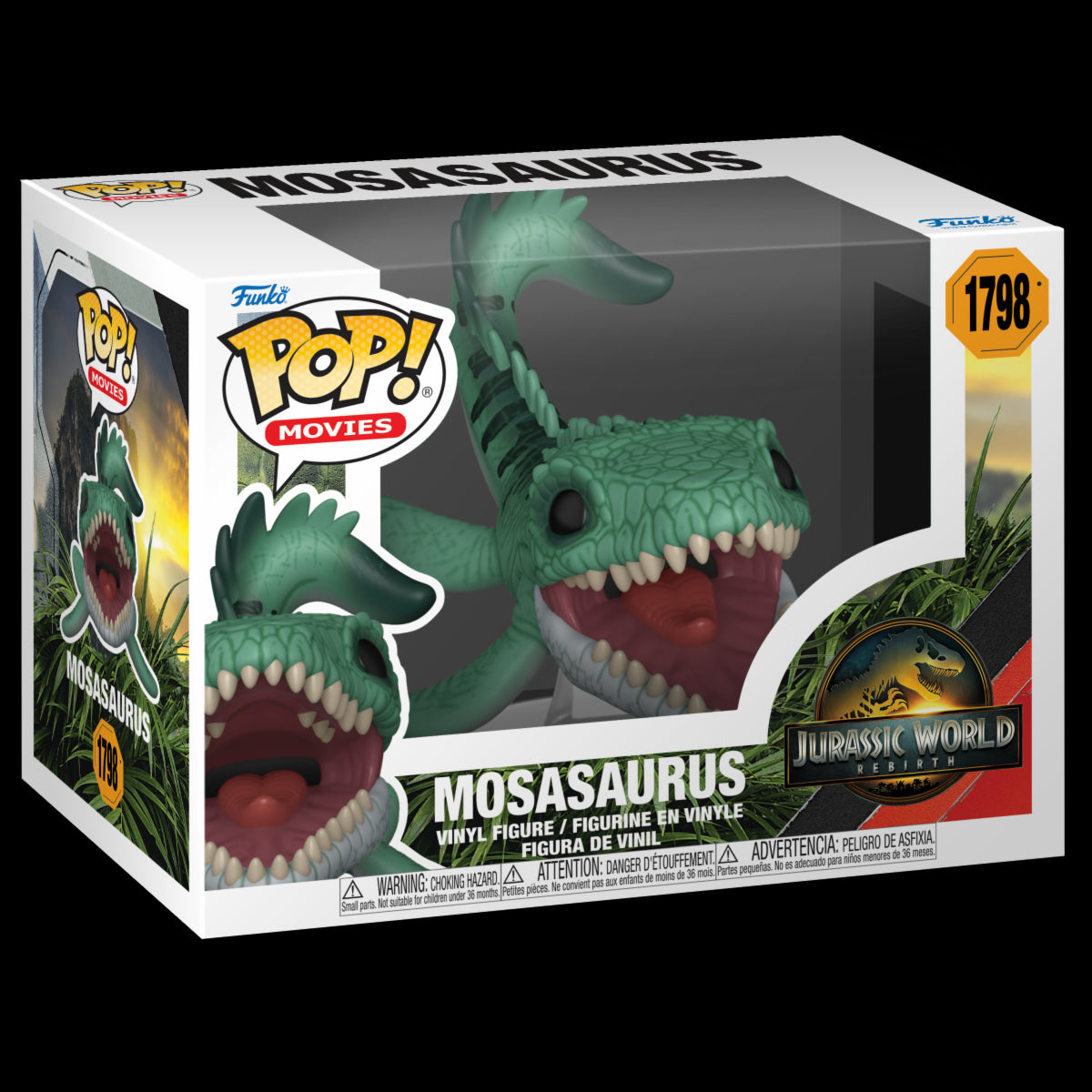 JURASSIC WORLD: REBIRTH - POP FUNKO VINYL FIGURE 1798 MOSASAURUS 9CM