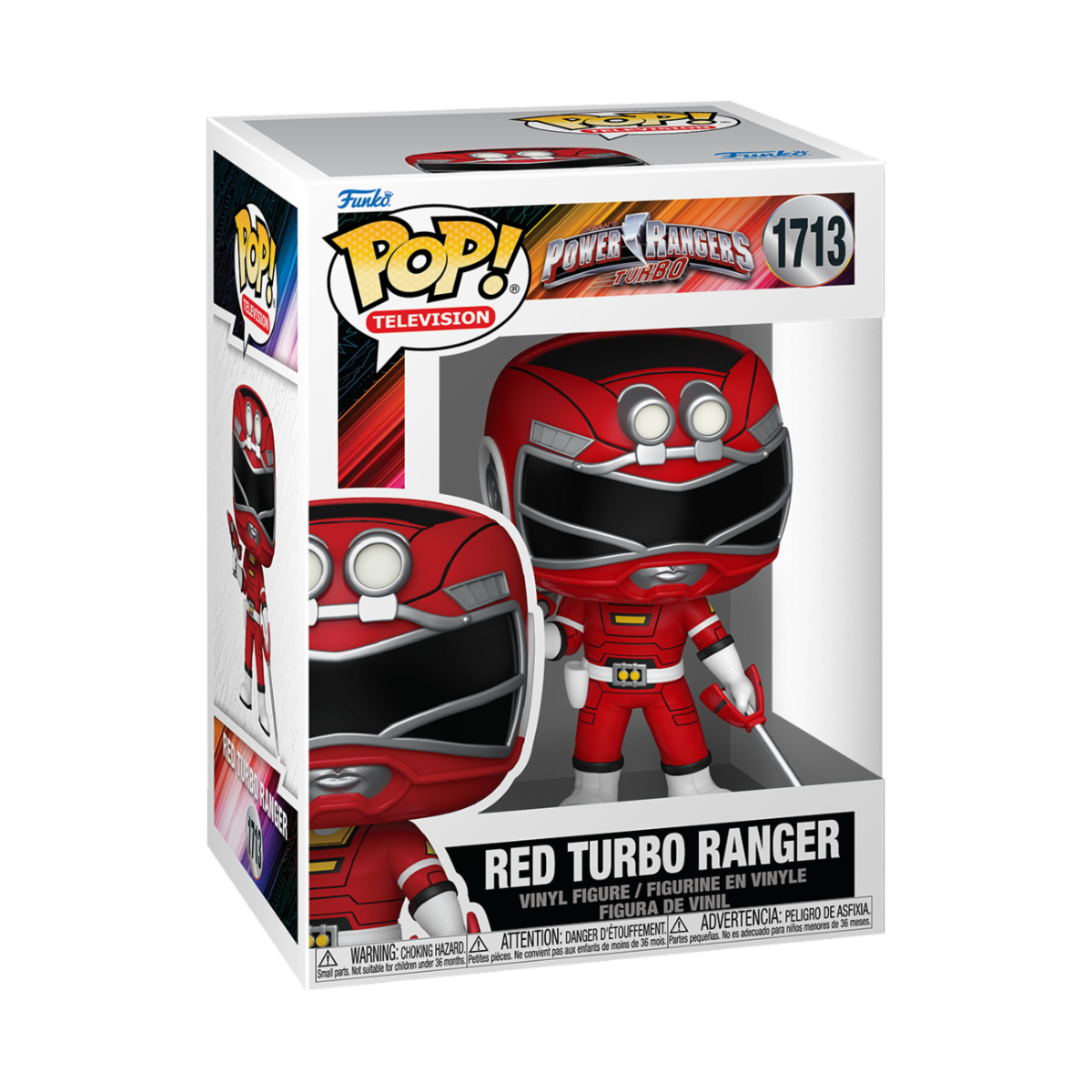 POWER RANGERS GENERATION - POP FUNKO VINYL FIGURE 1713 RED TURBO RANGER 9CM