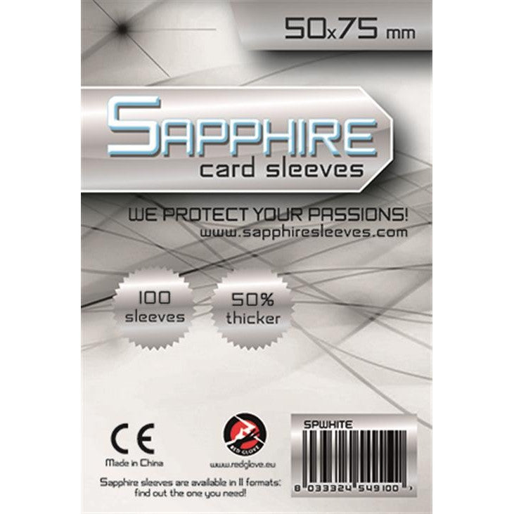 SAPPHIRE WHITE - 100 BUSTE PROTETTIVE 50X75MM