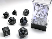 CHX 25318 - SET 7 DADI POLIEDRICI PUNTINATI - NINJA