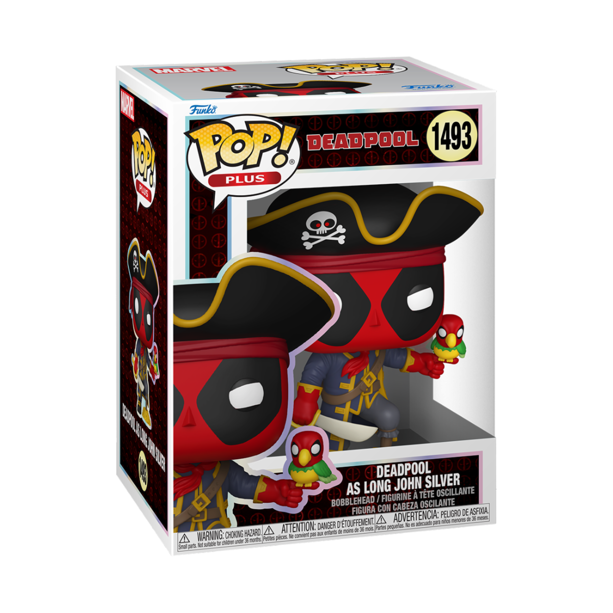 MARVEL: DEADPOOL - LITERARY CLASSICS - POP FUNKO PLUS VINYL FIGURE 1493 DEADPOOL LONG JOHN SILVER 9CM