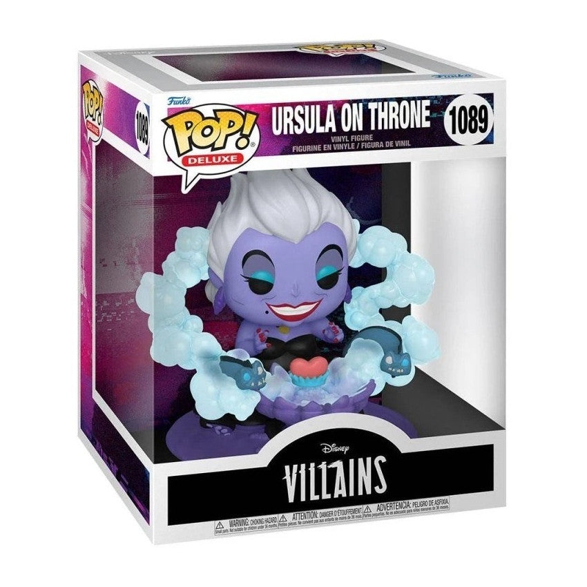 DISNEY: DELUXE VILLAINS - POP FUNKO VINYL FIGURE 1089 URSULA ON THRONE 15CM