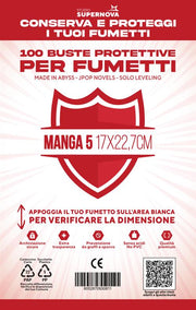 STUDIO SUPERNOVA - 100 BUSTE PROTETTIVE MANGA 5 (17 X 22,7)
