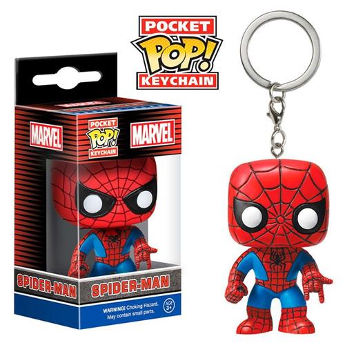MARVEL COMICS - POP FUNKO VINYL KEYCHAIN SPIDER-MAN 4 CM
