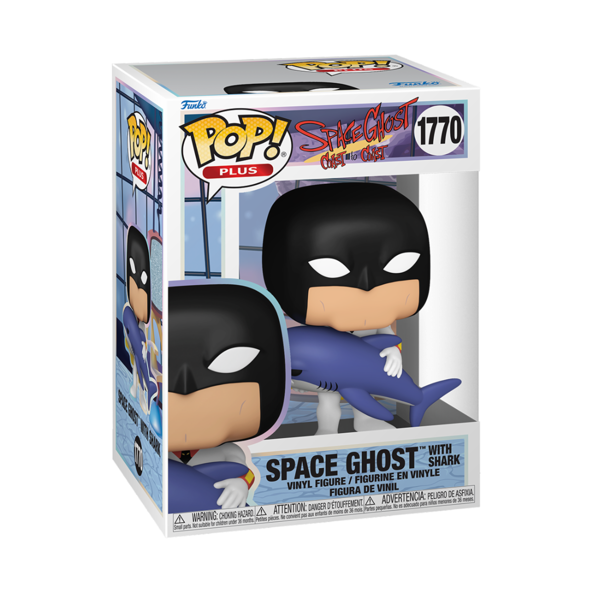 SPACE GHOST - POP FUNKO VINYL FIGURE 1770 SPACE GHOST W/ SHARK