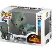 JURASSIC WORLD: DOMINION - POP & BUDDY VINYL FIGURE 1212 VELOCIRAPTORS (BLUE & BETA) 9CM