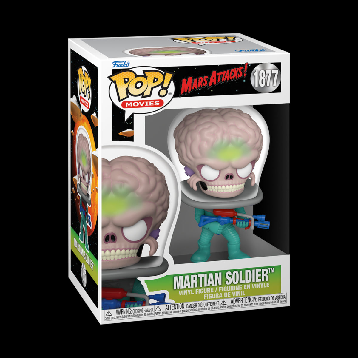 MARS ATTACKS - POP FUNKO VINYL FIGURE 1877 ALIEN SOLDIER 9CM