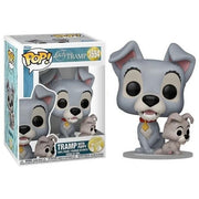 DISNEY: THE LADY AND THE TRAMP 70TH ANNIVERSARY - POP FUNKO VINYL FIGURE 1554 TRAMP W/PUPPY 9CM
