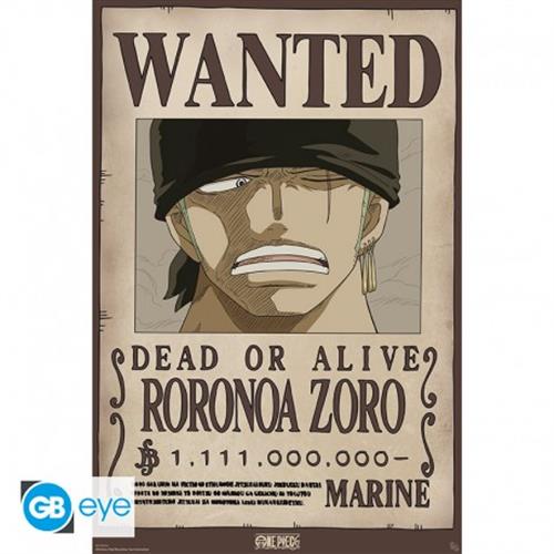 GBYDCO619 - ONE PIECE - POSTER (91.5X61) - WANTED ZORO WANO