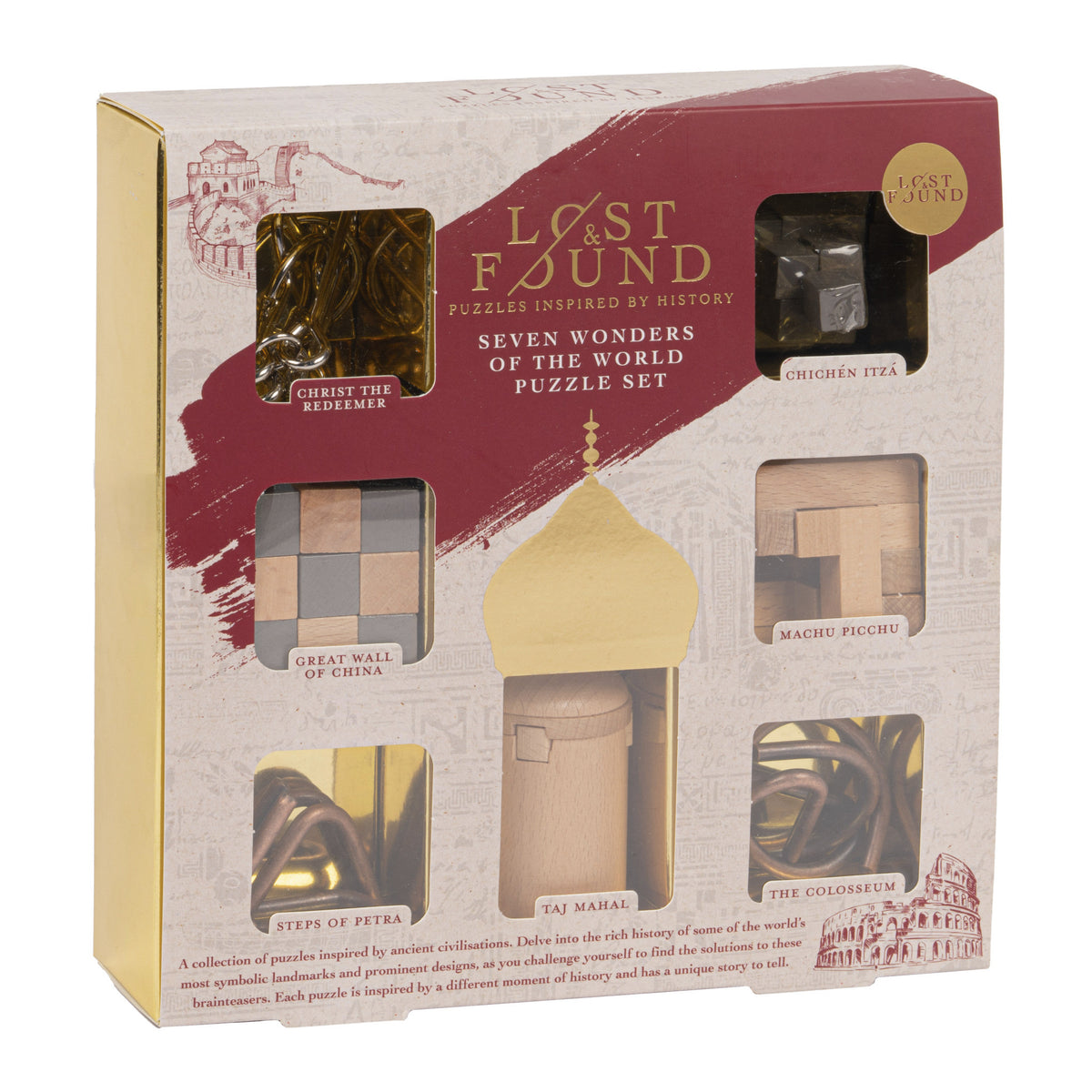 SEVEN WONDERS OF THE WORLD PUZZLE SET