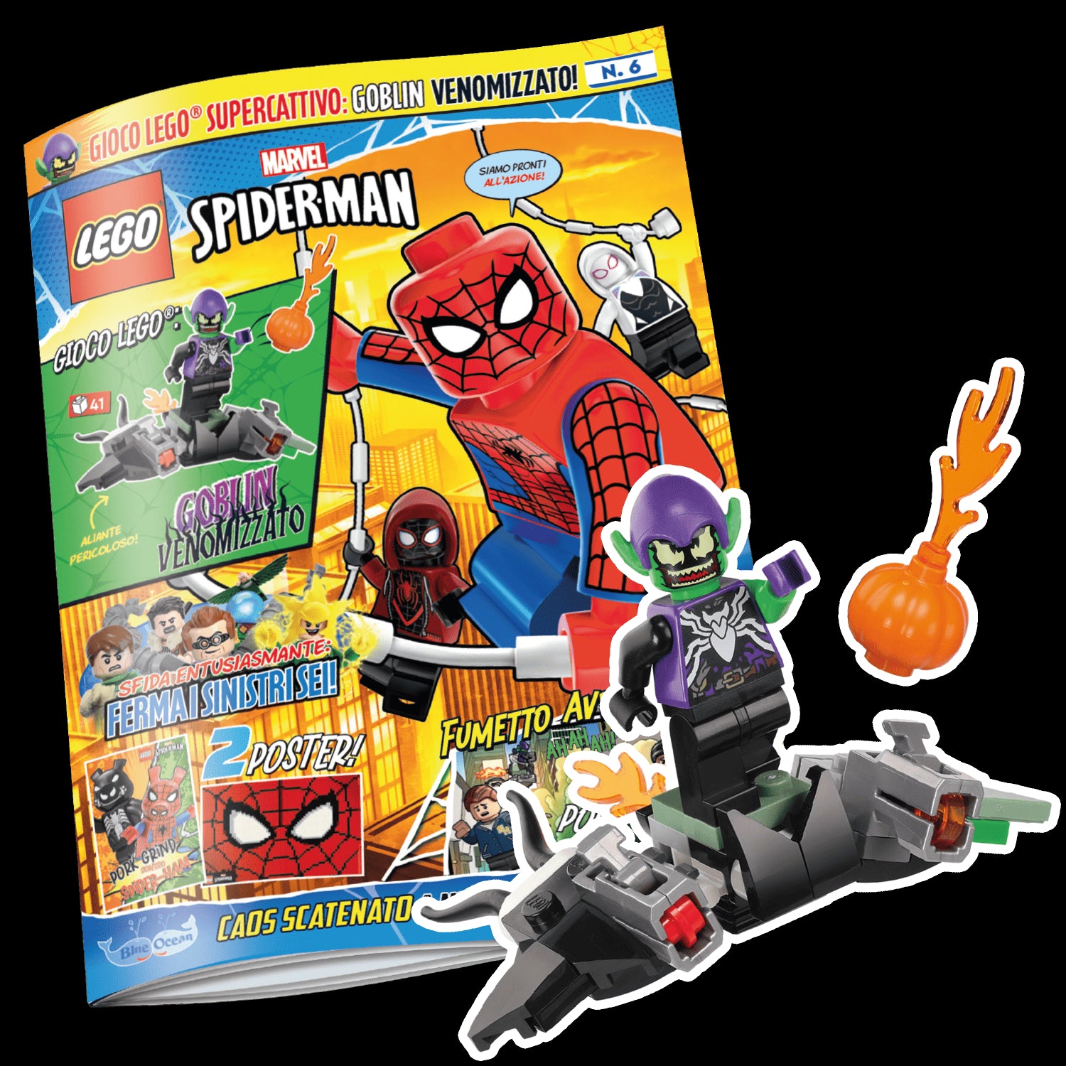 LEGO SPIDER-MAN N.6 - GREEN GOBLIN VENOMIZZATO