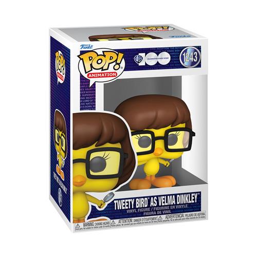WARNER BROS: 100TH ANNIVERSARY - LOONEY TUNES - POP FUNKO VINYL FIGURE 1243 TWEETY AS VELMA 9CM