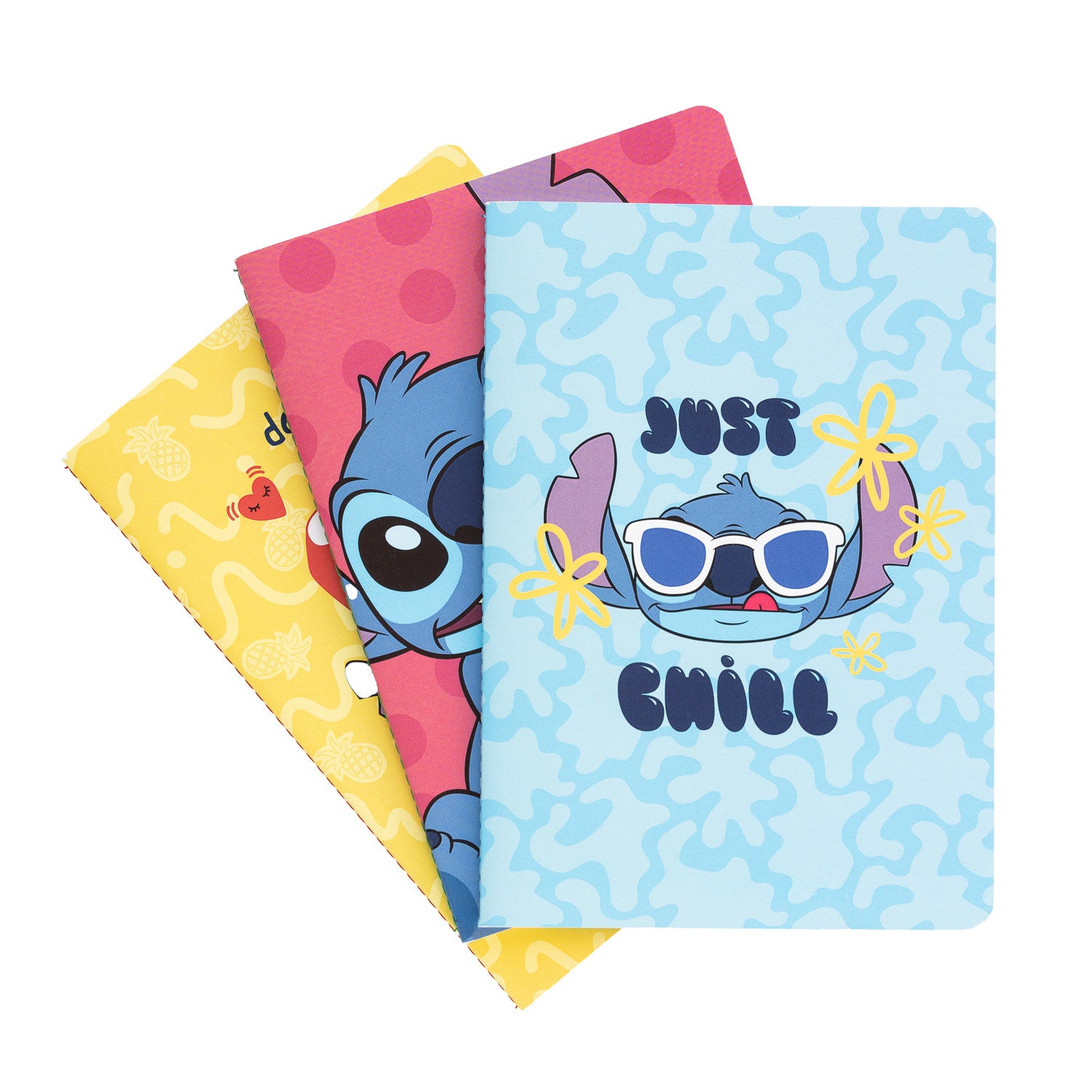PCA5006 - DISNEY: LILO & STITCH - SET 3 A5 NOTEBOOK - STITCH TROPICALE