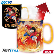 ABYMUGA445 - ONE PIECE - TAZZA HEAT CHANGE 460ML - LUFFY & SABO