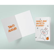 BIGLIETTO AUGURI - BA23 - QUANTI ANNI