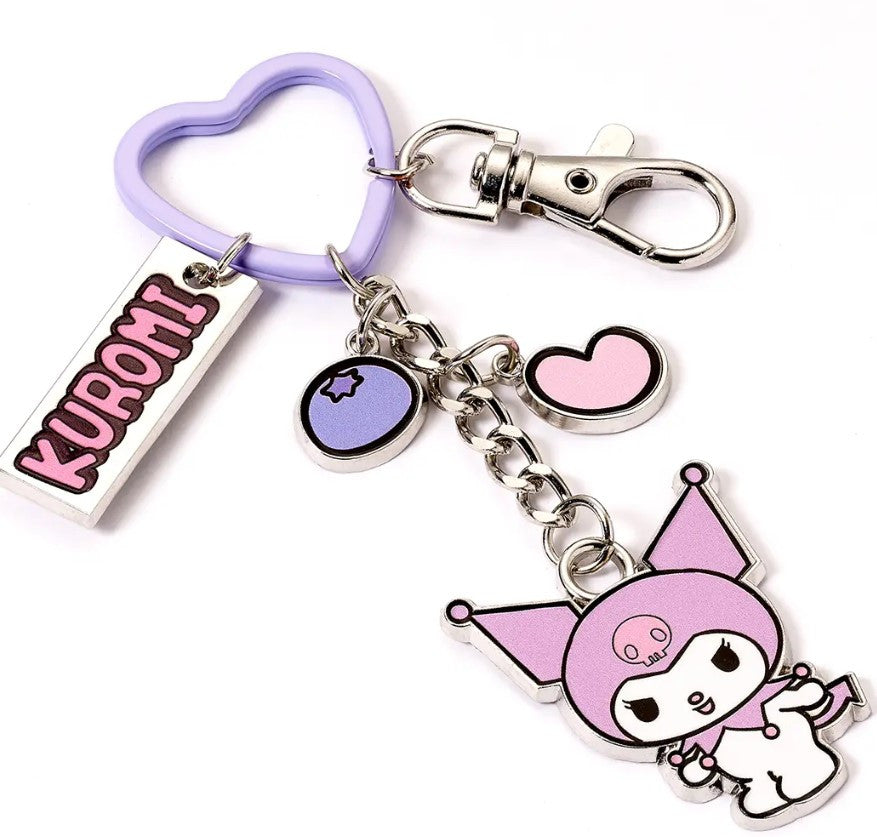 EHKKR0017 - PORTACHIAVI KUROMI CON CIONDOLI - HELLO KITTY