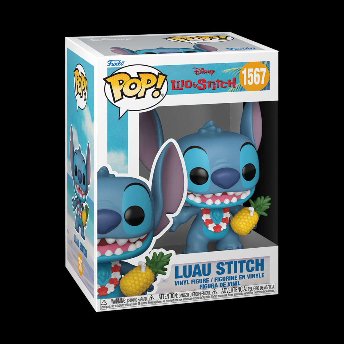 DISNEY: LILO & STITCH - POP FUNKO VINYL FIGURE 1568 LUAU STITCH 9CM