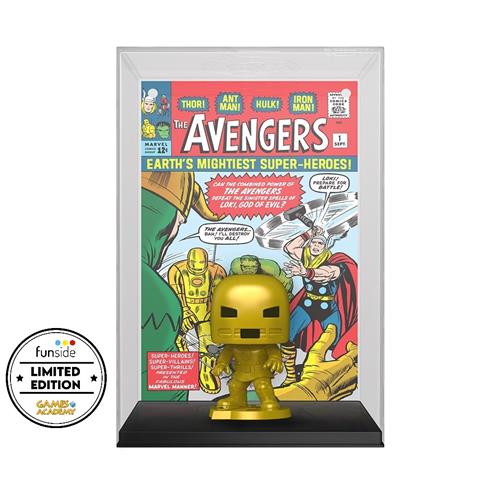 MARVEL - POP FUNKO COMIC COVERS VINYL FIGURE 28 IRON MAN AVENGERS #1 9CM GA EXCL