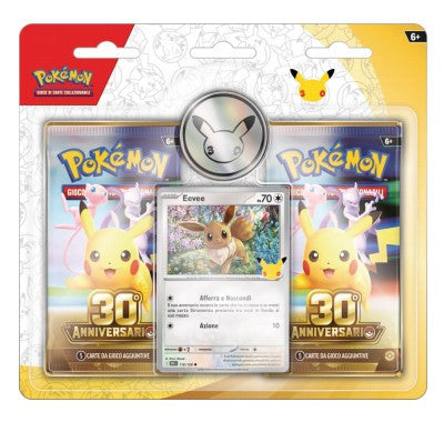 PK10666-I - POKEMON - POKEMON 30 ANNIVERSARIO - BLISTER 2 BUSTE