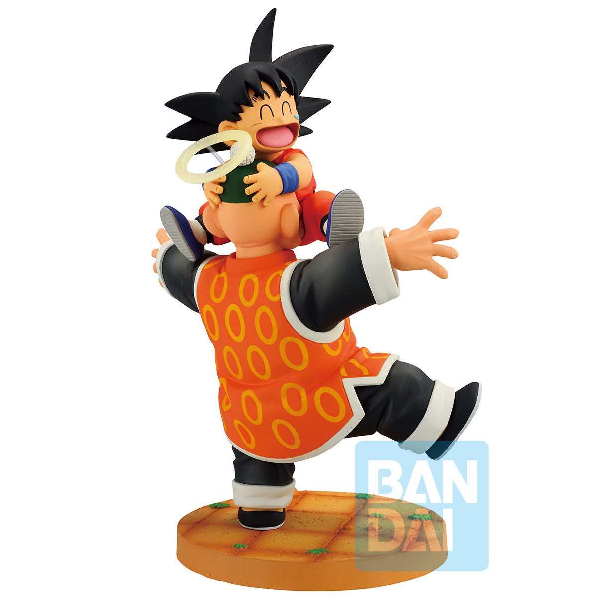 68470 - DRAGON BALL Z - ICHIBANSHO FIGURE FROM ICHIBAN KUJI - DRAGON HISTORY II - SON GOKU & GRANDPA SON GOHAN - STATUA 16CM