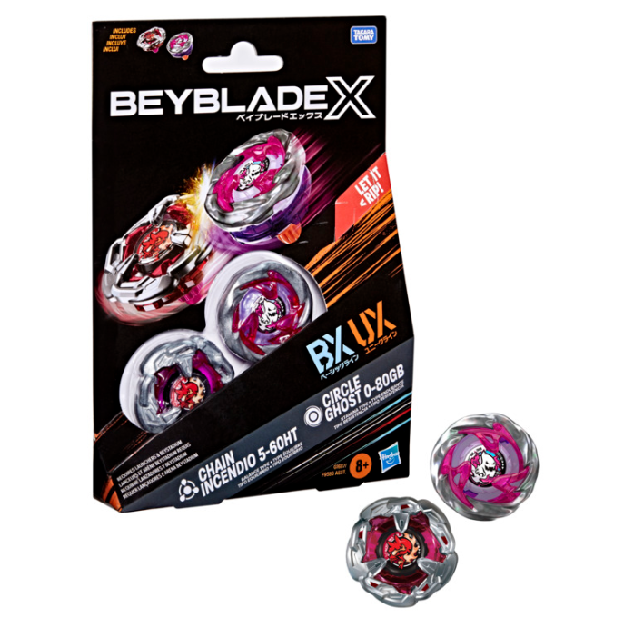 BEYBLADE-X - CIRCLE GHOST & CHAIN INCENDIO
