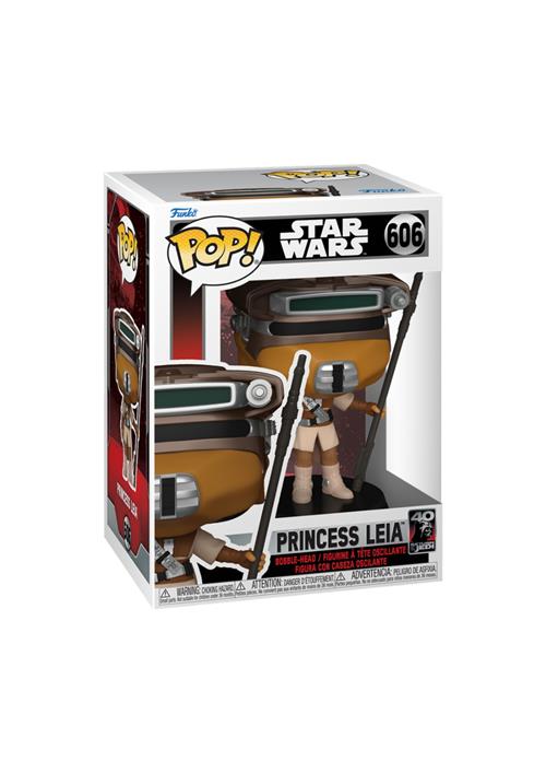 STAR WARS: RETURN OF THE JEDI 40TH ANNIVERSARY - POP FUNKO VINYL FIGURE 606 LEIA (BOUSHH) 9CM