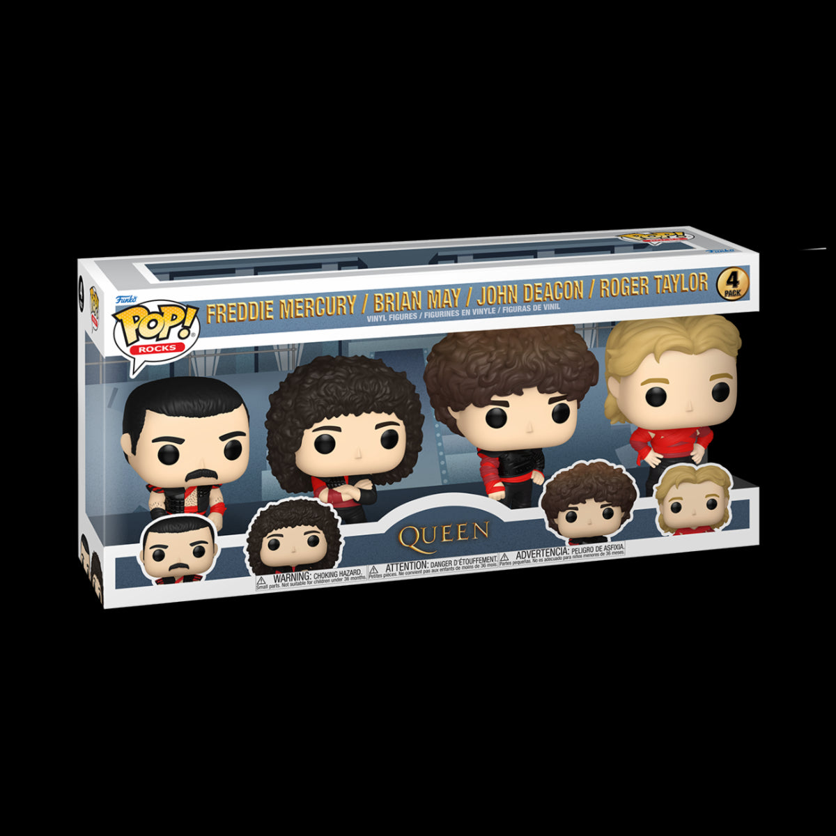 QUEEN - POP FUNKO VINYL FIGURE 4-PACK - RADIO GAGA 9CM