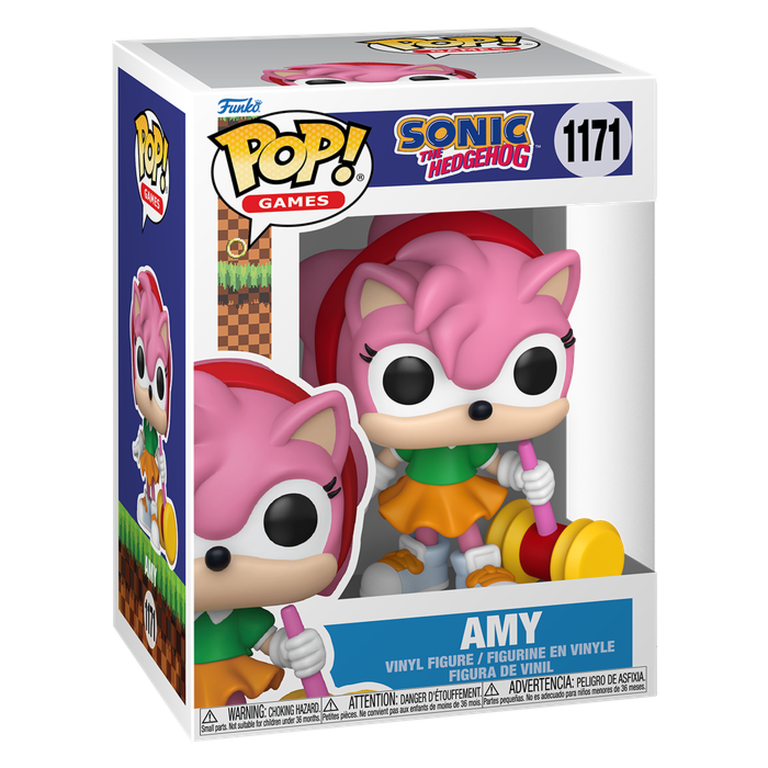 SONIC THE HEDGEHOG S10 - POP FUNKO VINYL FIGURE 1171 AMY ROSE W/CHASE REGULAR 9CM