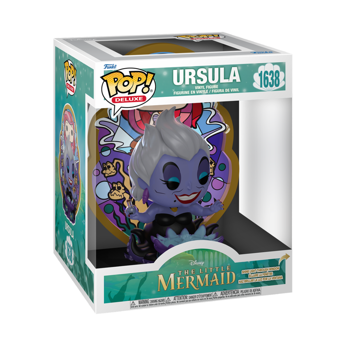 DISNEY: LITTLE MERMAID - POP FUNKO DELUXE VINYL FIGURE 1638 URSULA (GLASS)