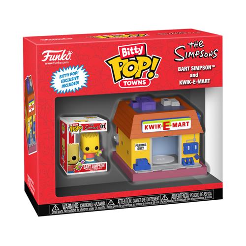 83684 - THE SIMPSONS - FUNKO BITTY POP RIDE VINYL FIGURE - BART W/KWEIK-E-MART