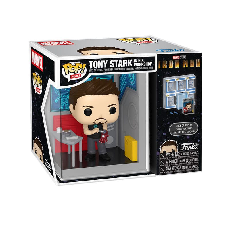 MARVEL - POP FUNKO NOOK VINYL FIGURE - TONY'S GARAGE 9CM