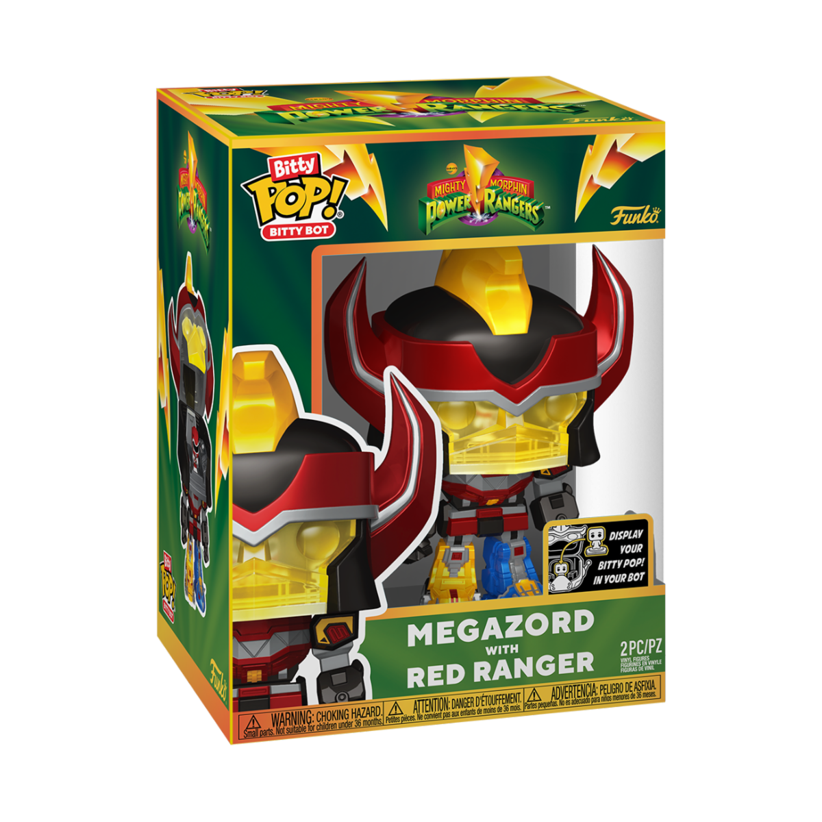 83644 - POWER RANGERS - FUNKO BITTY BOTS VINYL FIGURE - MEGAZORD 12CM