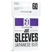 GGX10018ML - JUST SLEEVES - 60 JAPANESE SIZE CARD GAME SLEEVE - PURPLE