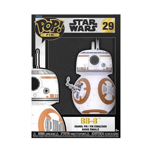 STAR WARS - POP LARGE PIN ENAMEL 29 BB-8 W/ LIGHTER (GW)