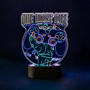 LAMPL004 - GAMERATION - LAMPADA DA TAVOLO - ONE MORE LIFE