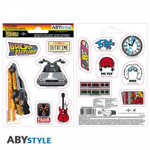 ABYDCO900 - BACK TO THE FUTURE - STICKERS - TIME TRAVERL (16X11)