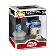 STAR WARS - POP FUNKO DELUXE VINYL FIGURE 766 R2 W/ LEIA15CM