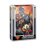 DC COMICS: SUPERMAN - POP FUNKO COMIC COVERS VINYL FIGURE 21 DC-CYBORG SUPERMAN 9CM