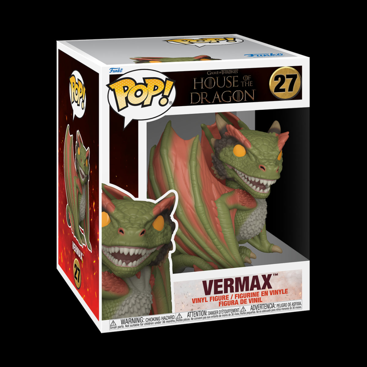GAME OF THRONES: HOUSE OF THE DRAGON - POP FUNKO SUPER VINYL FIGURE 27 VERMAX 15CM