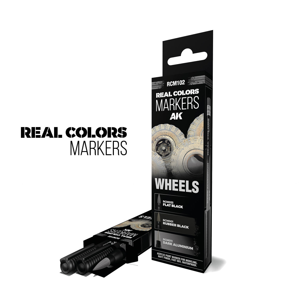 RCM102 - REAL COLORS MARKERS - WHEELS - SET DA 3 COLORI